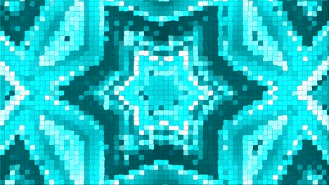 patrón complejo abstracto de un mosaico. dinámica brillante transformación y composición pulsante. en bucle