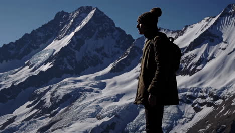 adventurer in the mountains