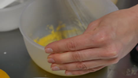 making a custard or similar dessert