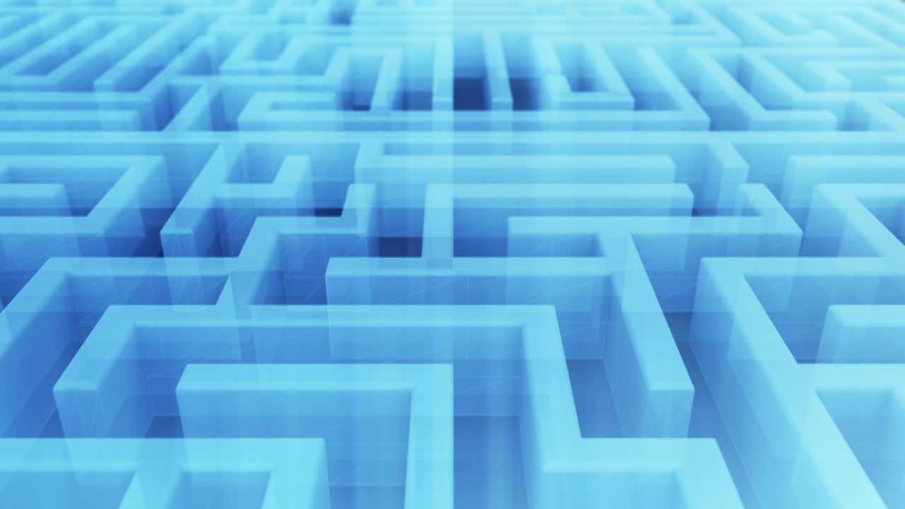 Blue Maze Puzzle