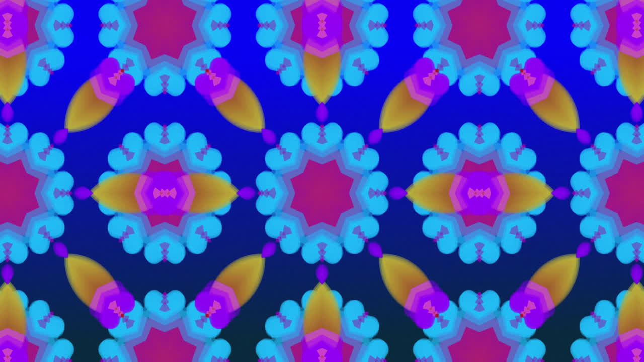 formas de caleidoscopio abstractas multicolores en movimiento
