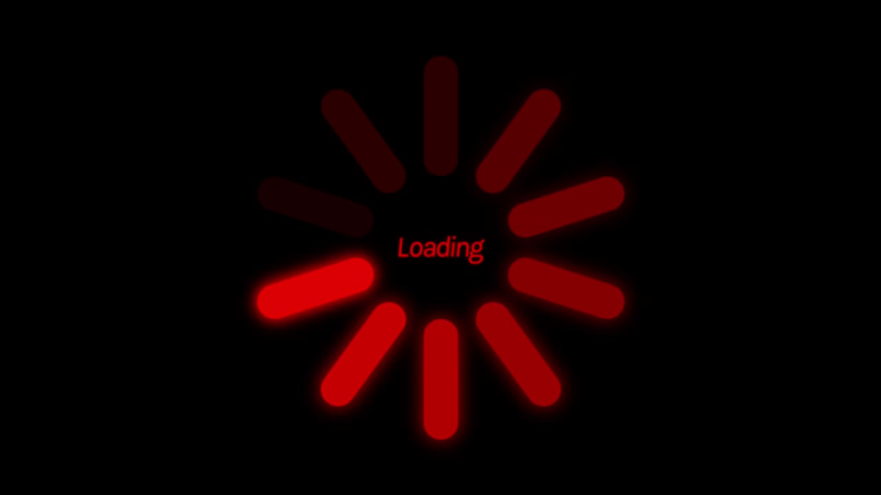 Animation colorful loading circle.