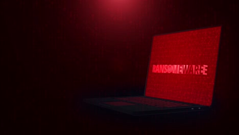 virus ransomware encontró vulnerabilidades encontró texto en la animación de bucle de pantalla.