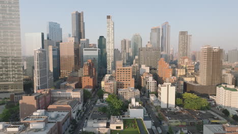 aerial view of long island city, queens