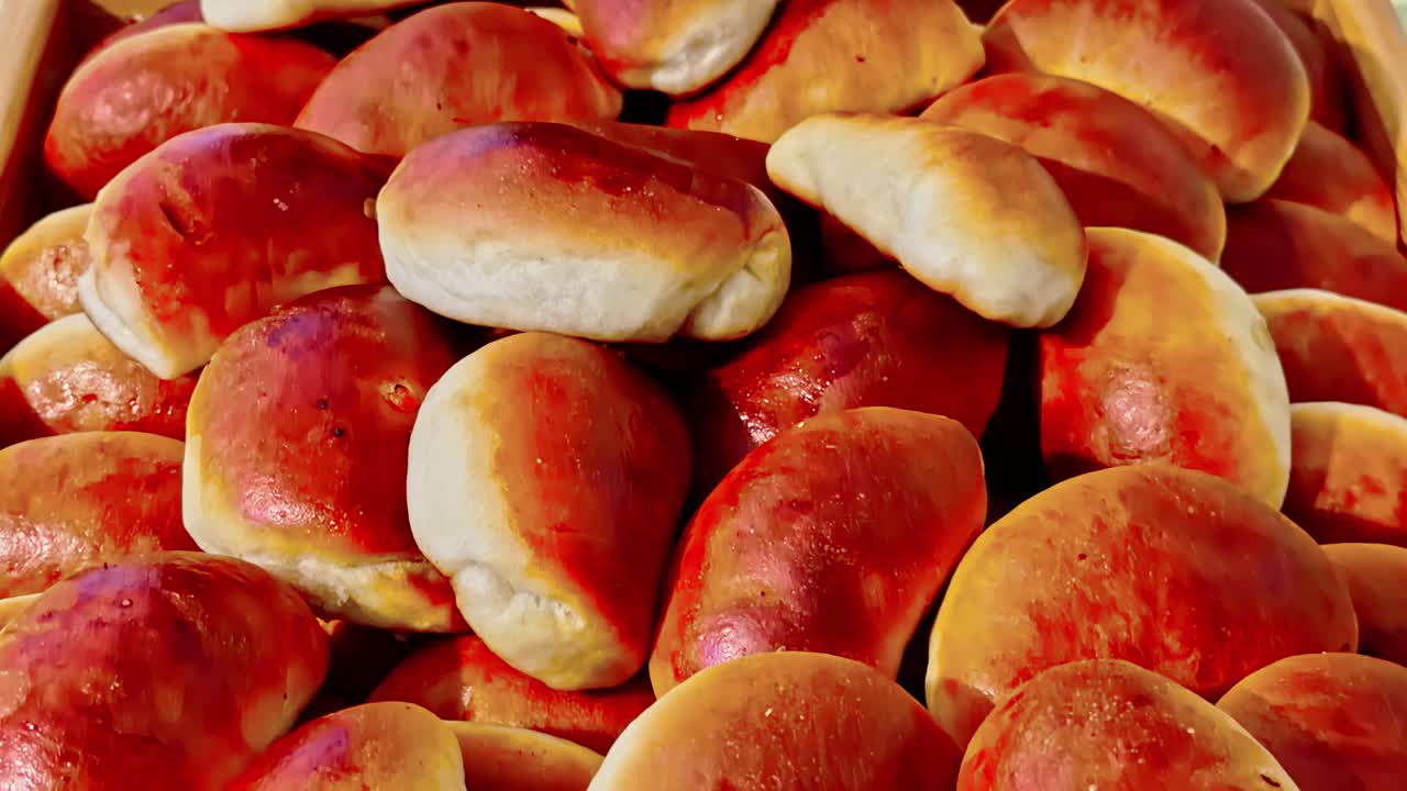 Close-up of delicious homemade baked rolls
