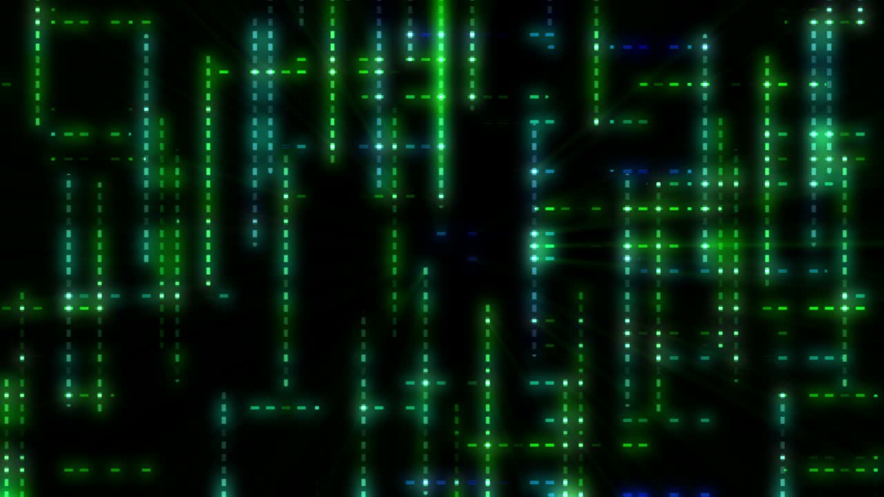 Moving neon lines, abstract animation