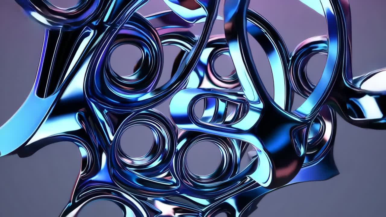 estructura metálica 3d abstracta