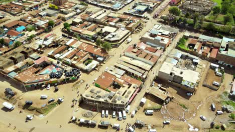 Asentamientos-Rurales-De-áfrica,-Casas-Rurales-De-Kenia,-Granjas-De-Agricultura-Verde,-Asentamientos-Pobres-De-áfrica,-Casas-Rurales-De-Kenia