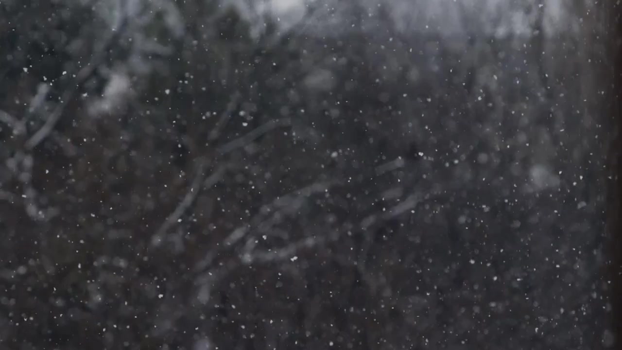 Schnee in Zeitlupe