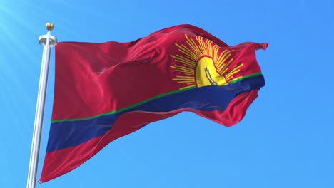 bandera del estado de carabobo, venezuela. bucle