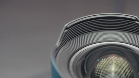 close-up of a camera lens