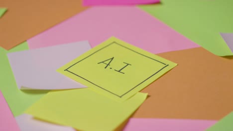 Business-Concept-Of-Revolving-Sticky-Notes-With-AI-Written-On-Top-Note-1