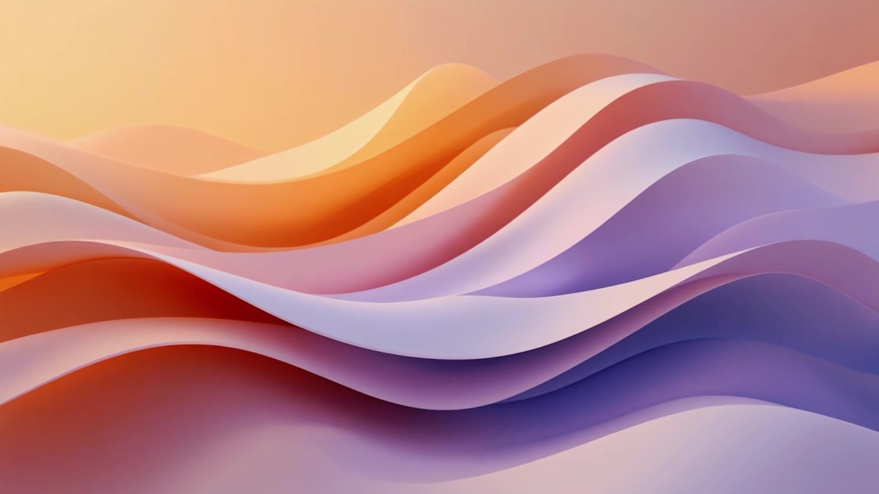Modern Abstract Waves with Smooth Gradient Color Transition