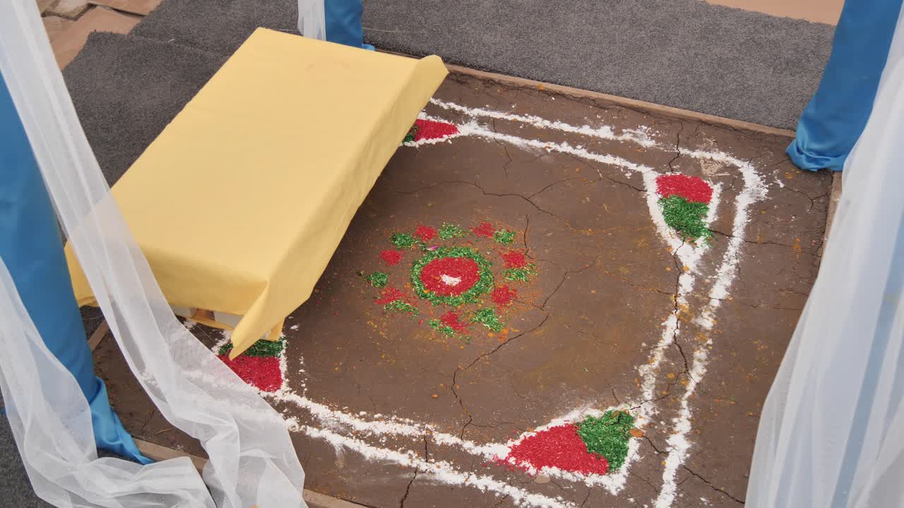 인도 결혼식을 위한 소품과 액세서리 샷