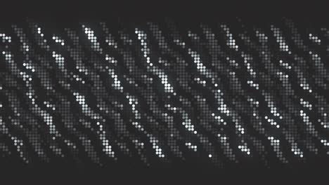 abstracto ruido de televisión en blanco y negro o efecto glitch, bucle sin costuras. movimiento. patrón pixelado monocromático con partículas ondulantes