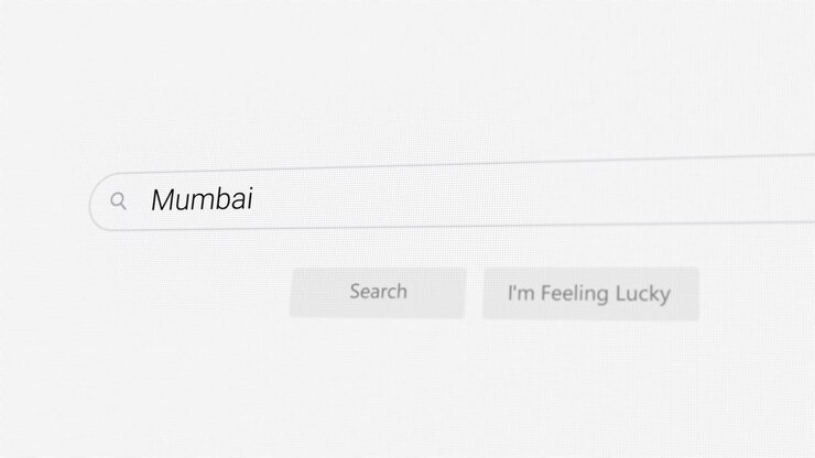 Searching for Mumbai on Internet browser