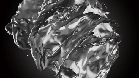 fantastic animation with abstract 3d object in slow motion, 4096x2304 loop 4k