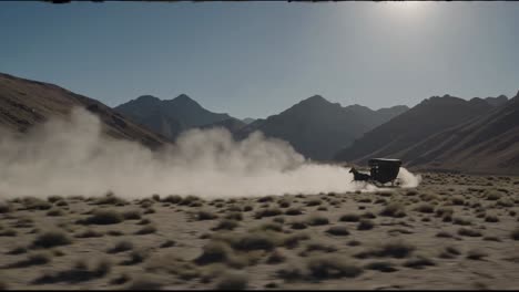 stagecoach in the mountains
