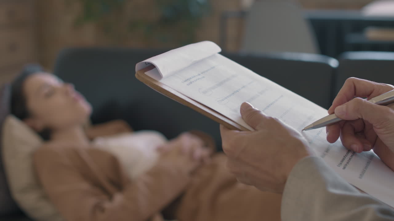 Professional Conducting Therapy Session