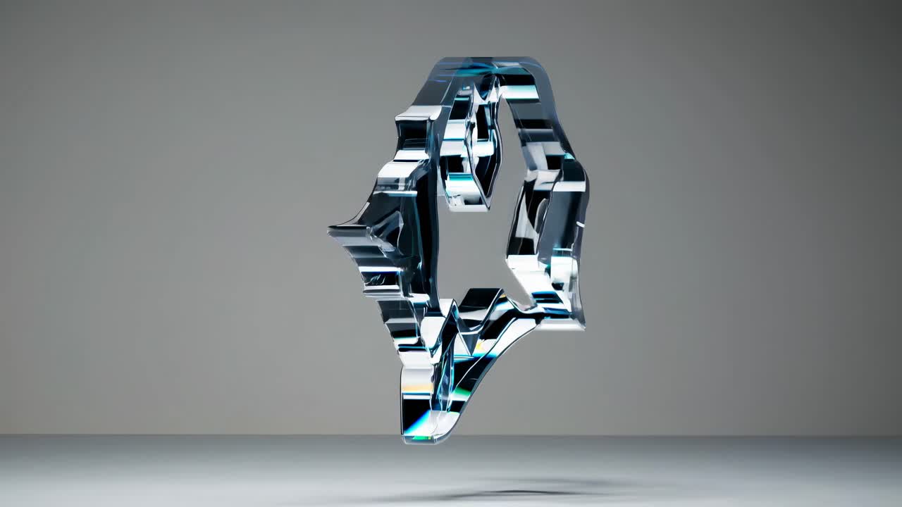 formas abstractas de vidrio