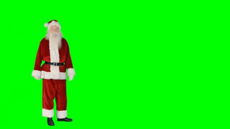 Santa-claus-gesturing-on-green-screen