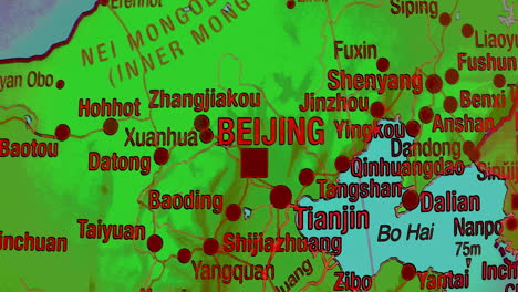 Political Map of Northeastern China and Inner Mongolia