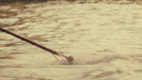 rowing in water