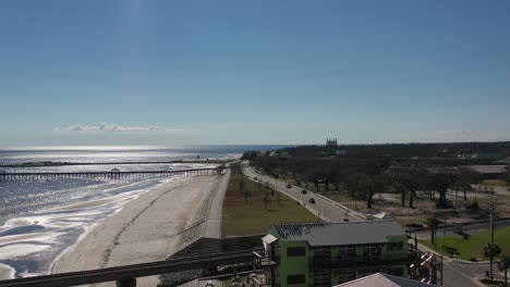 Bay-Saint-Louis,-Mississippi-beaches-on-a-sunny-day