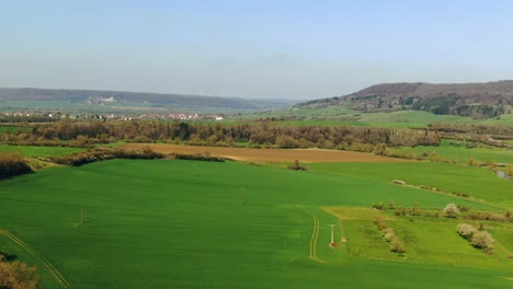 Top-view-of-the-beautiful-green-farm