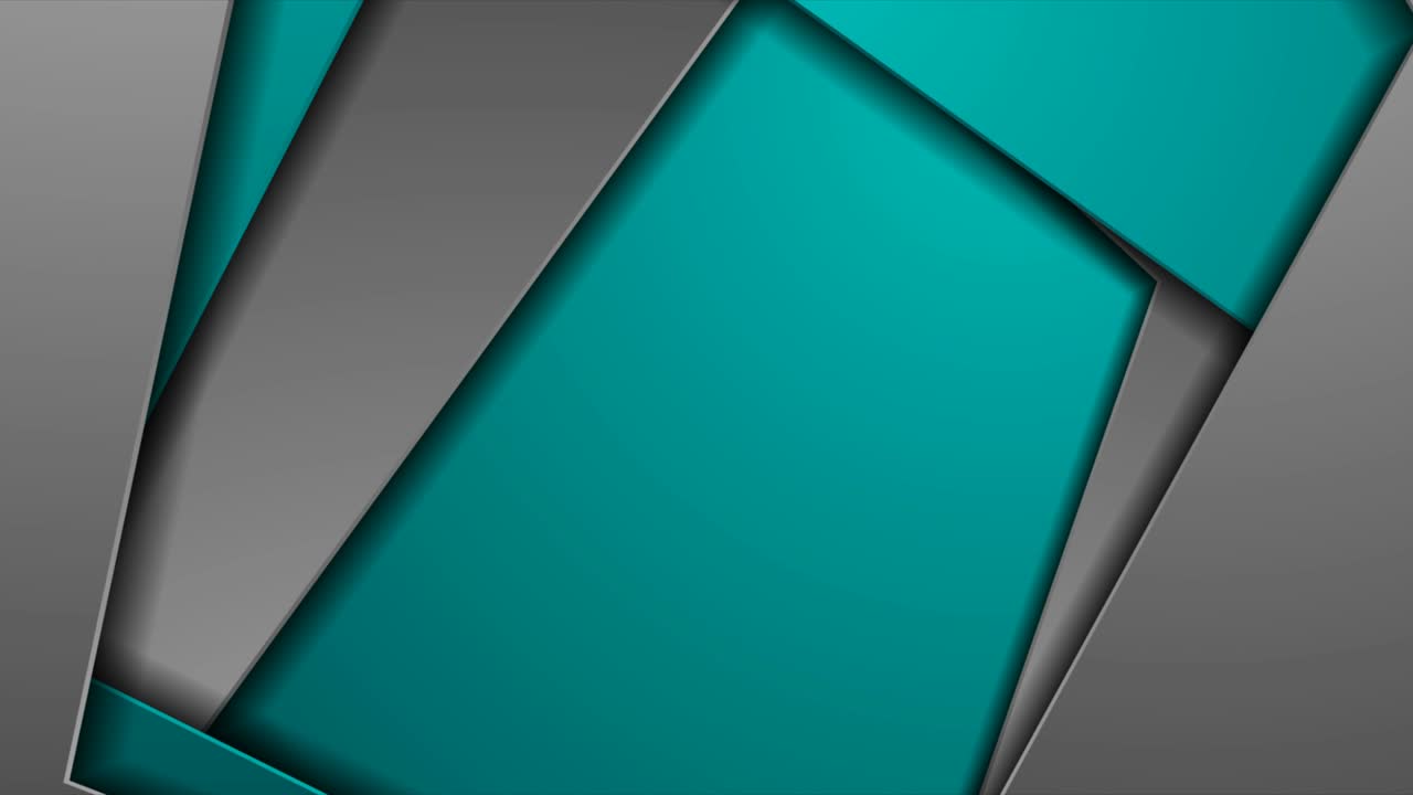 Sfondo astratto in movimento con materiale geometrico turchese grigio