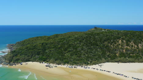 Aerial-Drone-Above-Tropical-Double-Island-Point-With