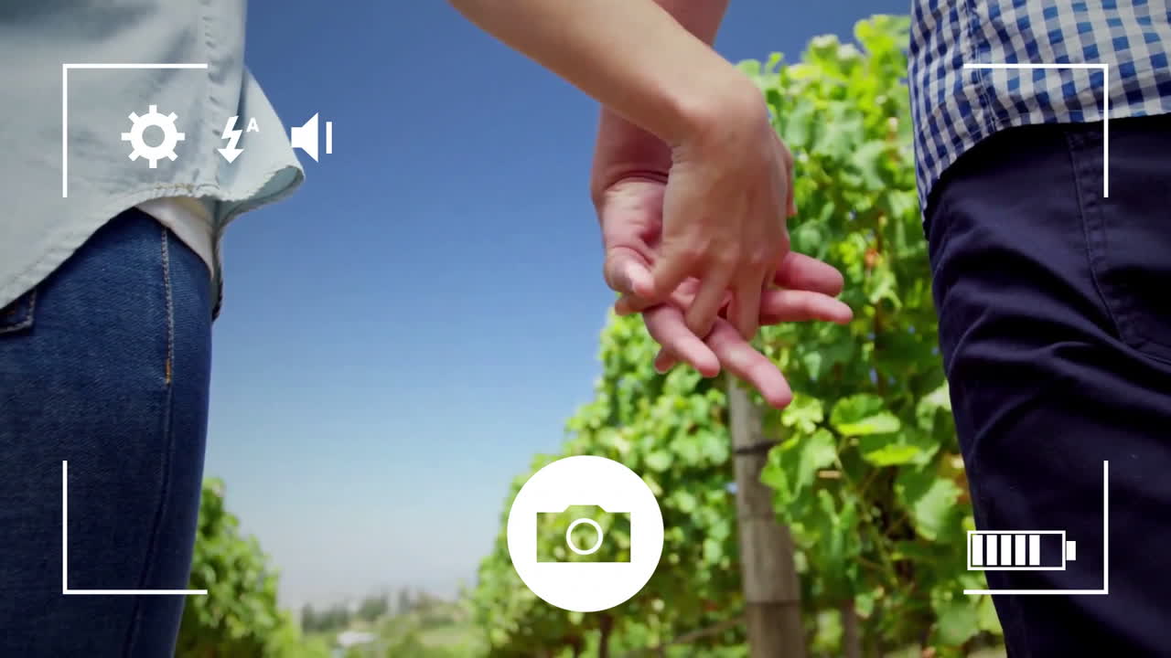 디지털 카메라 로 부부 의 사진 을 찍는 것