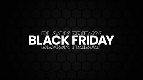 Black-Friday-Grafikelement-Mit-Elegantem-Blauen-Sechseckigen-Neonmuster