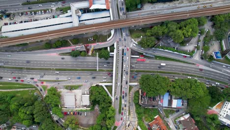 vista aérea de drones a vista de pájaro sobre el malasia