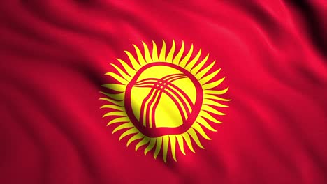 flag of kyrgyzstan