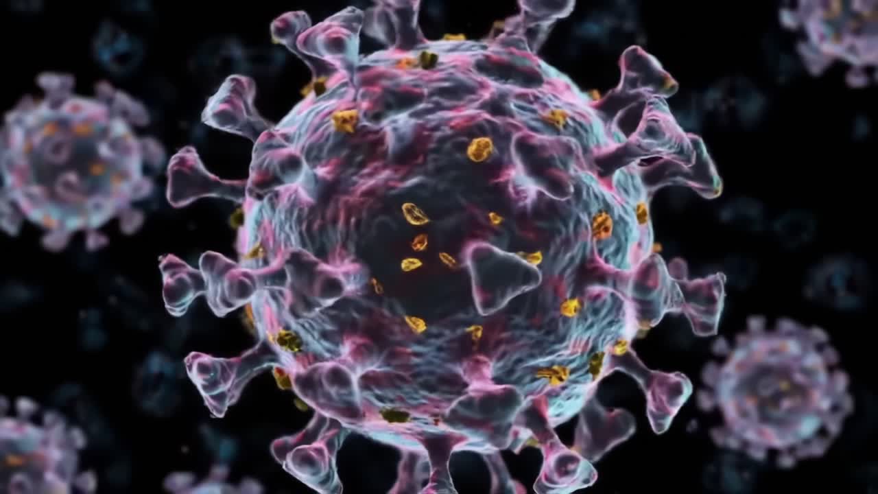 Detailed Visualization of Viral Structure and Dynamics with Emphasis on Surface Proteins and Genetic Composition in a Microscopic Environment