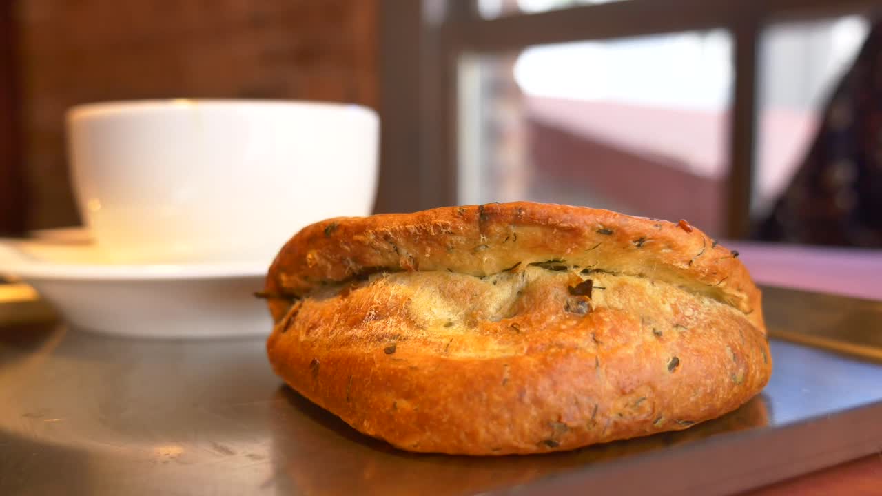 Bread and coffee