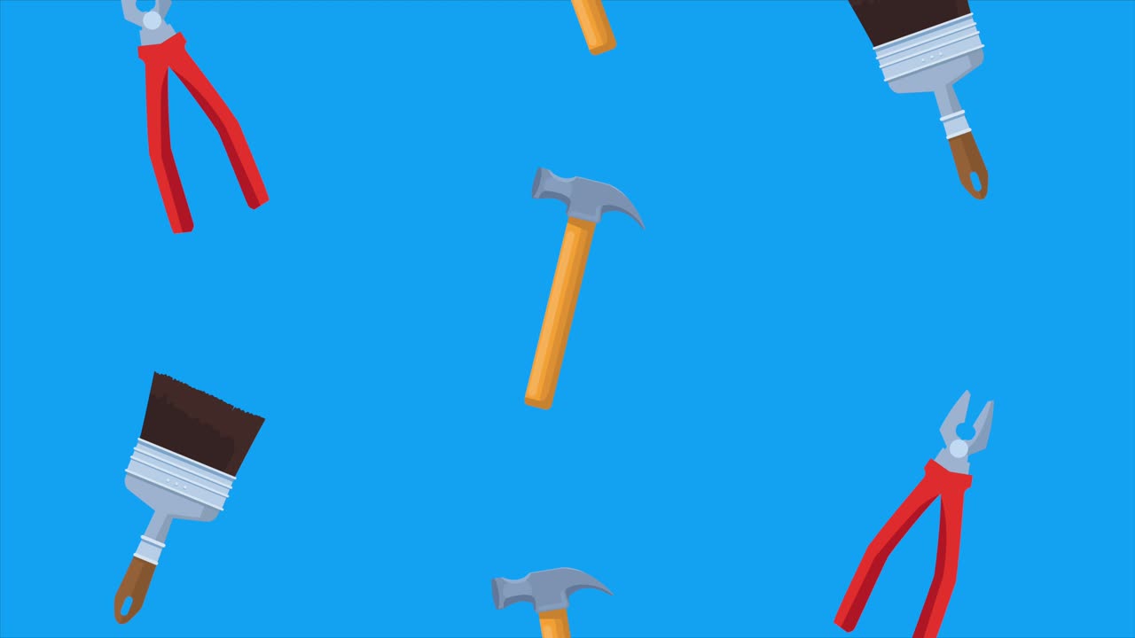 도구 패턴으로 행복한 노동의 날 축하