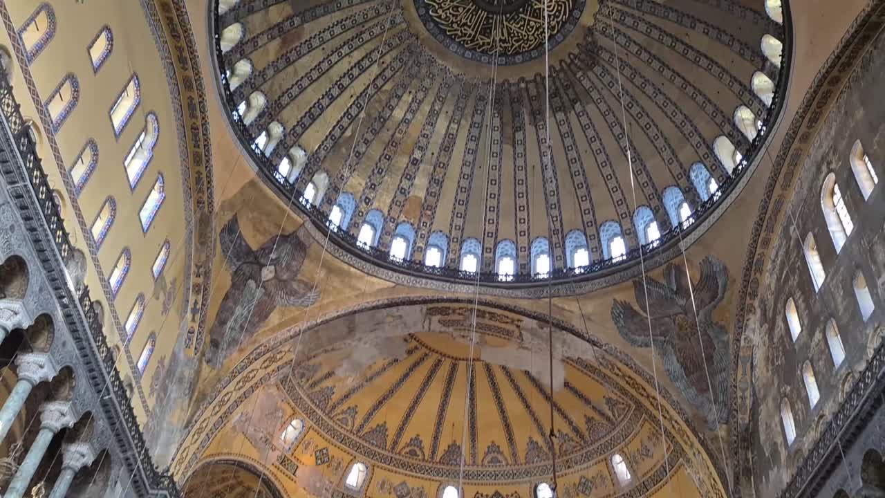 Inside of Hagia Sophia mosque, Ayasofya cami