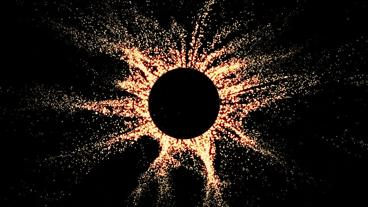 추상적인 입자 폭발