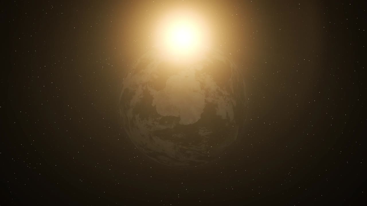 현실적인 지구의 낮과 밤의 전환, 남극에서