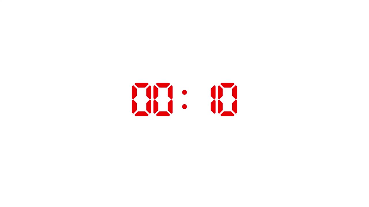 Digital clock showing time
