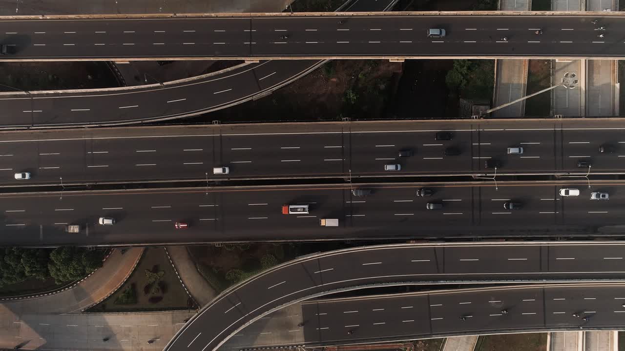 highway from above in jakarta capital of indonesia