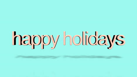 Rolling-Happy-Holidays-text-on-blue-gradient