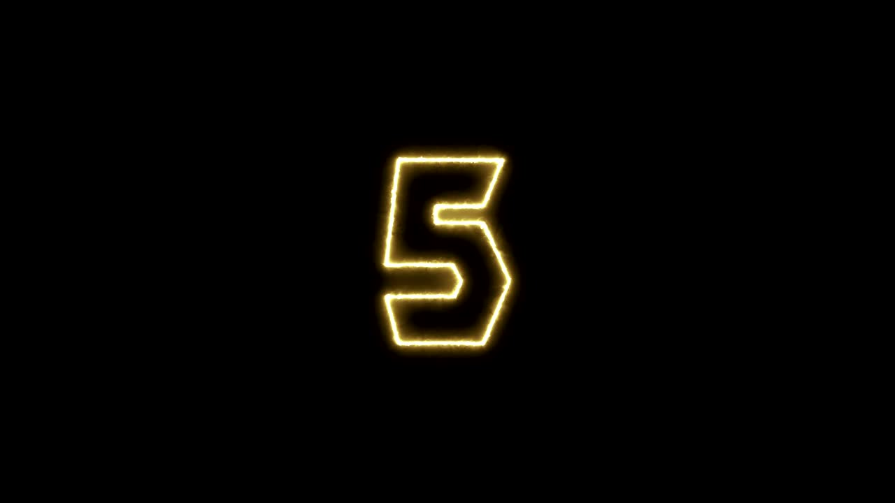 Happy New Year 2020 gold firework countdown