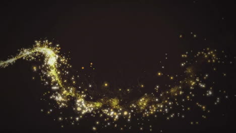 animación de puntos de luz sobre un fondo negro