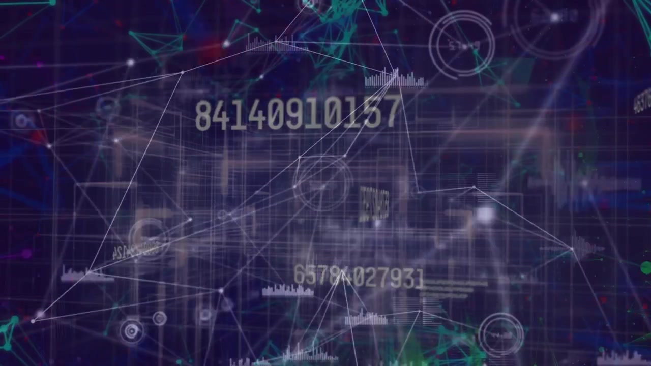 Digital Network Connection with Floating Data Numbers and Graphs