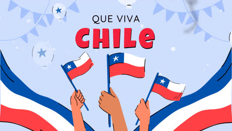 Gráfico-En-Movimiento-De-Fondo-Plano-Para-Celebraciones-De-Fiestas-Patrias-Chilenas