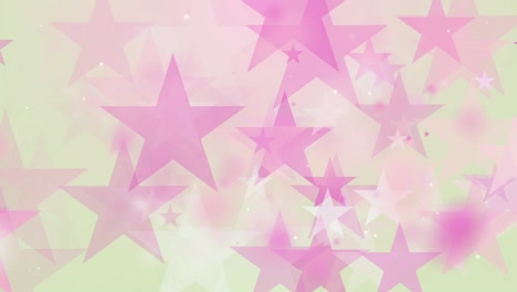 4k clean pink star bokeh animation background seamless loop.