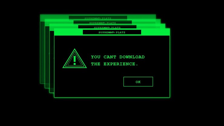 Retro Computer Error Message Pop-up Window on Black Background